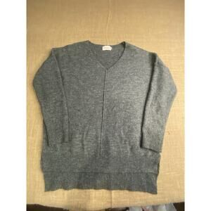 Dreamers V Neck Pullover Sweater Womens Size S/M Oversized Soft Lounge Fall